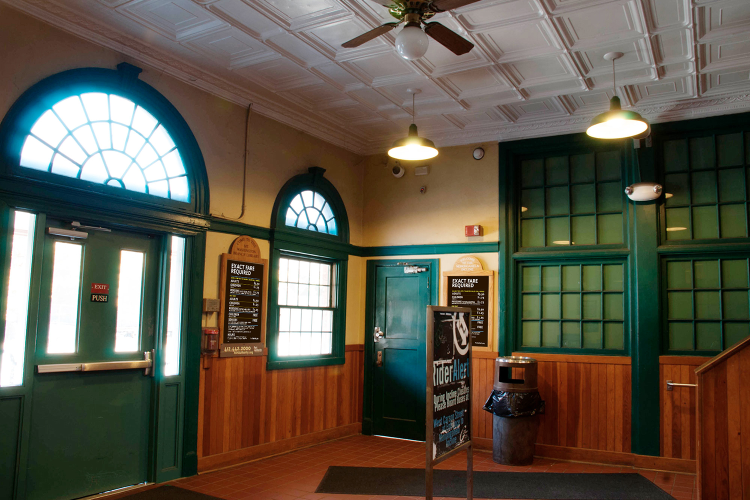 Inside the Lower Station Lobby